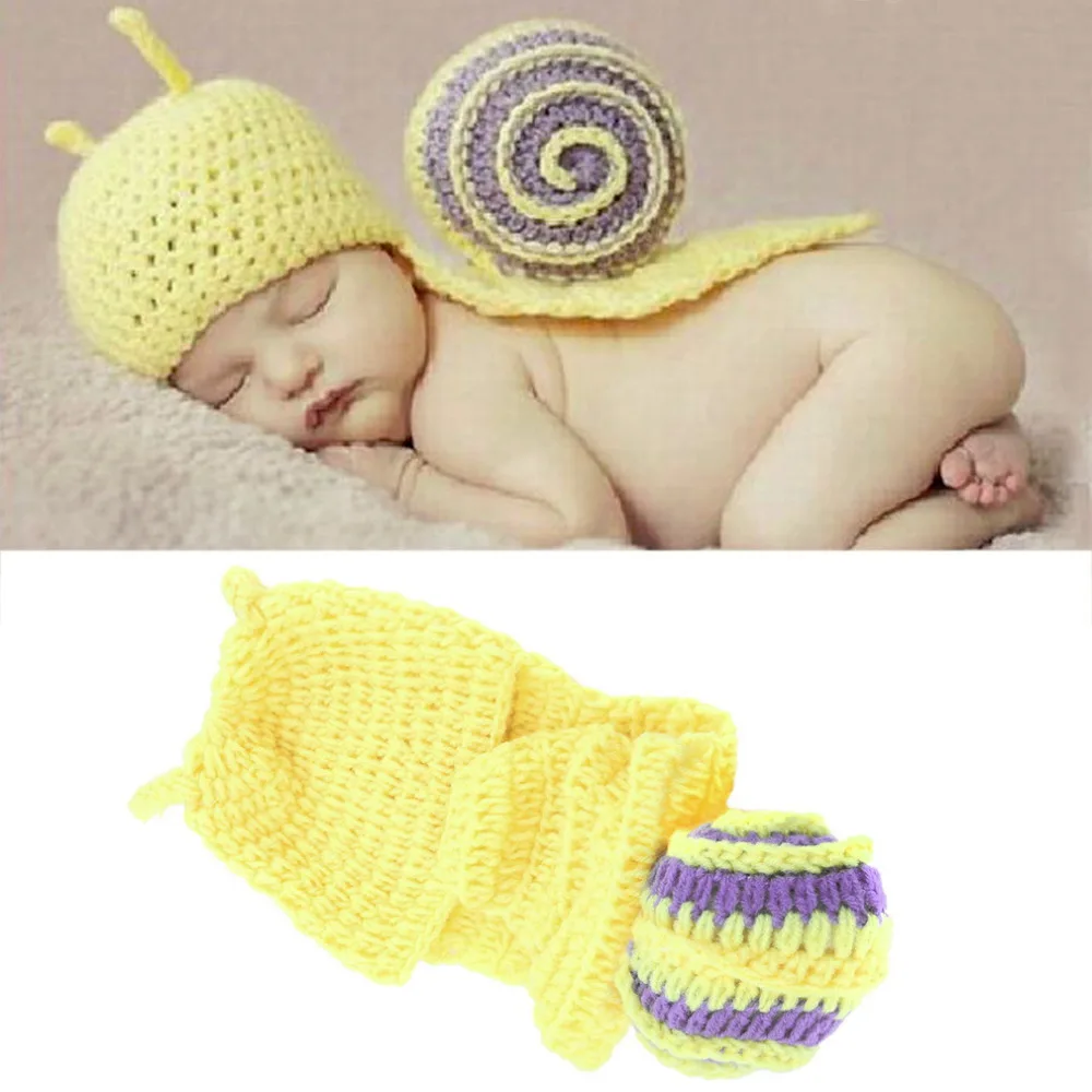 Infant Baby Crochet Snail Hats Newborn Photography Prop Boy Beanies Cap Hot Selling
Infant Baby Crochet Snail Hats Newborn Photography Prop Boy Beanies Cap Hot Selling