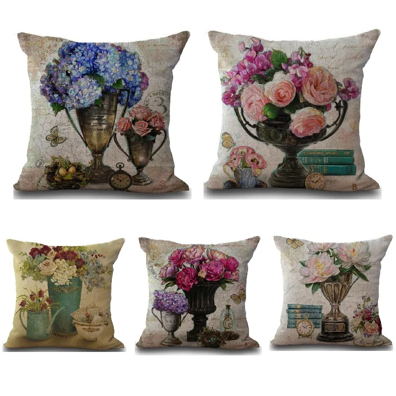 Vintage Flower Cushion Cover Linen Throw Pillows Case Car Sofa Cushion Case Home Decorative Pillowcase 45x45cm
Vintage Flower Cushion Cover Linen Throw Pillows Case Car Sofa Cushion Case Home Decorative Pillowcase 45x45cm