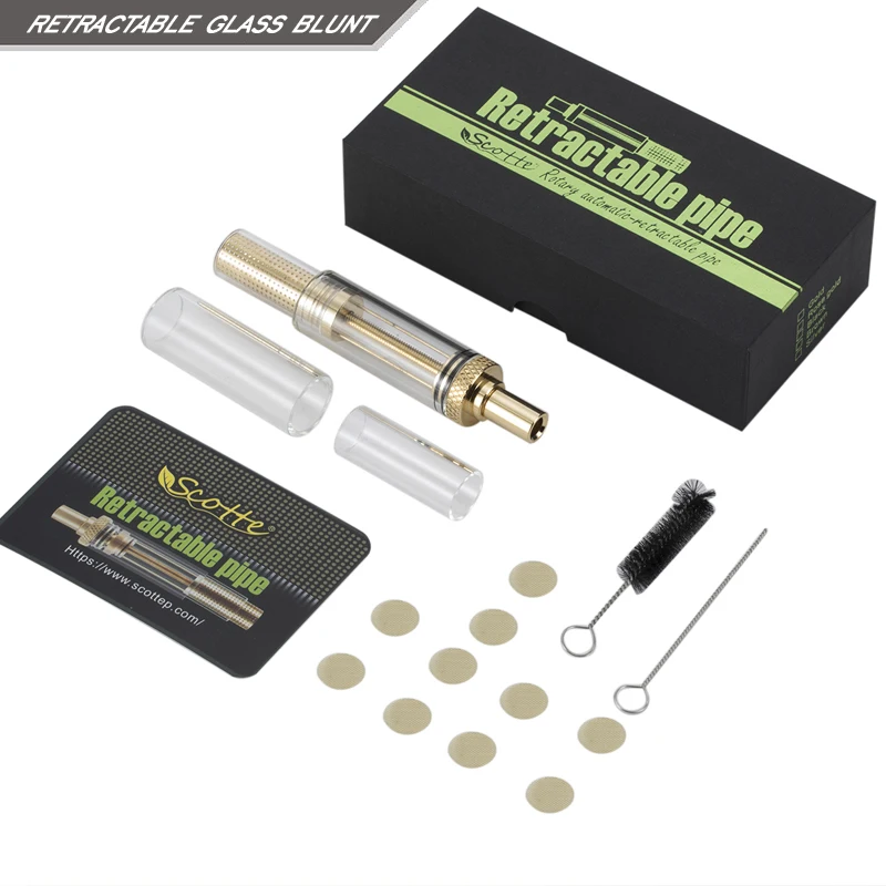 New Style Glass Blunt Dry Herb Smoking Pipe Automatic-Retractable Tobacco Pipe Glass Pipe Official Certification Authentic
New Style Glass Blunt Dry Herb Smoking Pipe Automatic-Retractable Tobacco Pipe Glass Pipe Official Certification Authentic