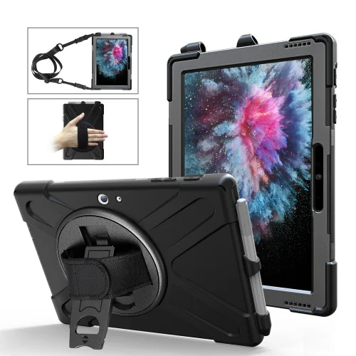 HYYGEDeal 3 in 1 Shockproof 360 Degree Rotating Hand Strap&Neck Strap TPU+PC Tablet case for Microsoft Surface pro 4 5 6
HYYGEDeal 3 in 1 Shockproof 360 Degree Rotating Hand Strap&Neck Strap TPU+PC Tablet case for Microsoft Surface pro 4 5 6