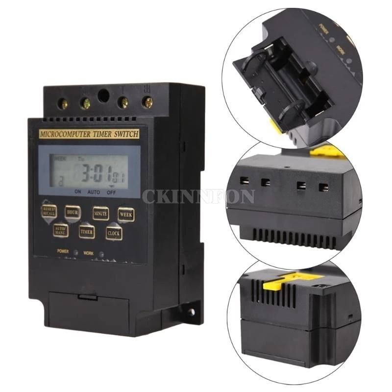 DHL 100PCS Professioanl AC LCD Microcomputer Timer Switch Programmable Controller KG316T 220V (Color: Black)
DHL 100PCS Professioanl AC LCD Microcomputer Timer Switch Programmable Controller KG316T 220V (Color: Black)