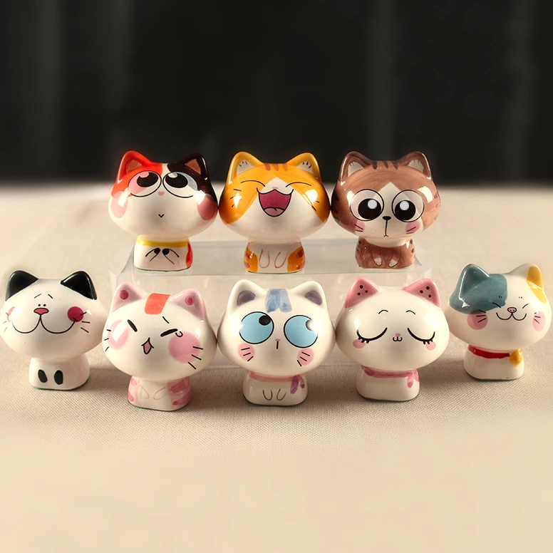 kawaii 8pcs ceramic maneki neko home decor crafts room decoration porcelain animal figurines lucky cat ceramic ornaments gift
kawaii 8pcs ceramic maneki neko home decor crafts room decoration porcelain animal figurines lucky cat ceramic ornaments gift