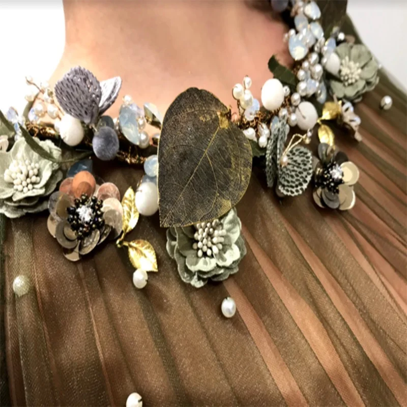 Robe De Soiree With Long Sleeve Evening Dress Hunter Green Handmade Pearls Snd Illusion Prom Dress Evening Gown Saudi Arabia
Robe De Soiree With Long Sleeve Evening Dress Hunter Green Handmade Pearls Snd Illusion Prom Dress Evening Gown Saudi Arabia