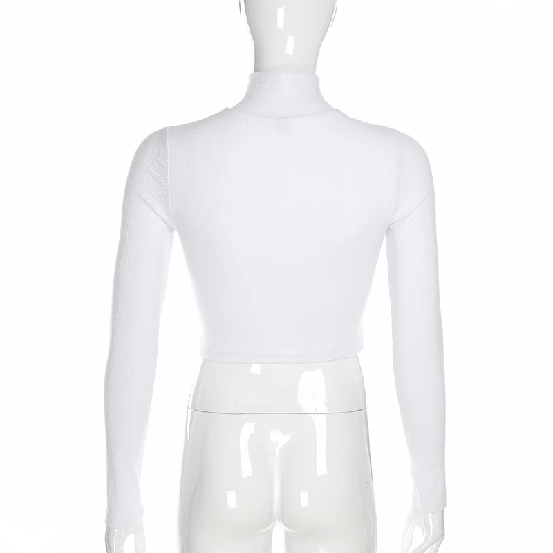 Waatfaak Solid White Turtleneck Autumn/Winter Jacket Women Rib Cotton Crop Top Long Sleeve Jacket Coat Zipper Slim Harajuku 2019
Waatfaak Solid White Turtleneck Autumn/Winter Jacket Women Rib Cotton Crop Top Long Sleeve Jacket Coat Zipper Slim Harajuku 2019