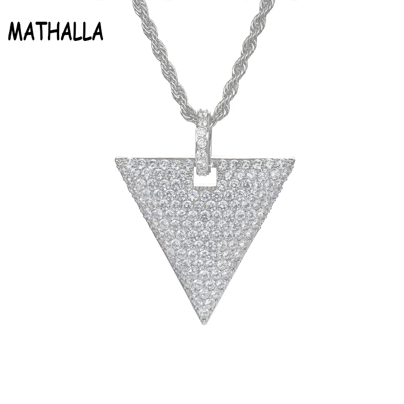 MATHALLA Hip Hop Triangle Pendant Necklace Ice Cube Zirconia Necklace Gold Silver Hip Hop Men's Jewelry Women's Jewelry
MATHALLA Hip Hop Triangle Pendant Necklace Ice Cube Zirconia Necklace Gold Silver Hip Hop Men's Jewelry Women's Jewelry