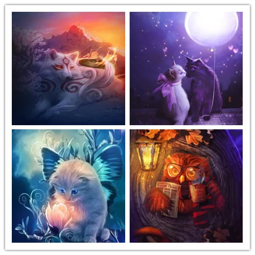 Animals 5D Diy Diamond Painting Cross Stitch Night At Wolf Cat Handmade Diamond Mosaic Kits Diamond Embroidery Rhinestones
Animals 5D Diy Diamond Painting Cross Stitch Night At Wolf Cat Handmade Diamond Mosaic Kits Diamond Embroidery Rhinestones