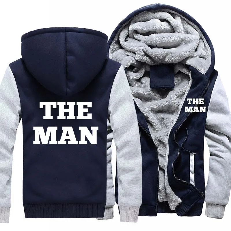 USA size Men Winter Hoody Print The Man The Woman Zipper Jacket Casual Sweatshirts Thicken Hoodies Coat
USA size Men Winter Hoody Print The Man The Woman Zipper Jacket Casual Sweatshirts Thicken Hoodies Coat