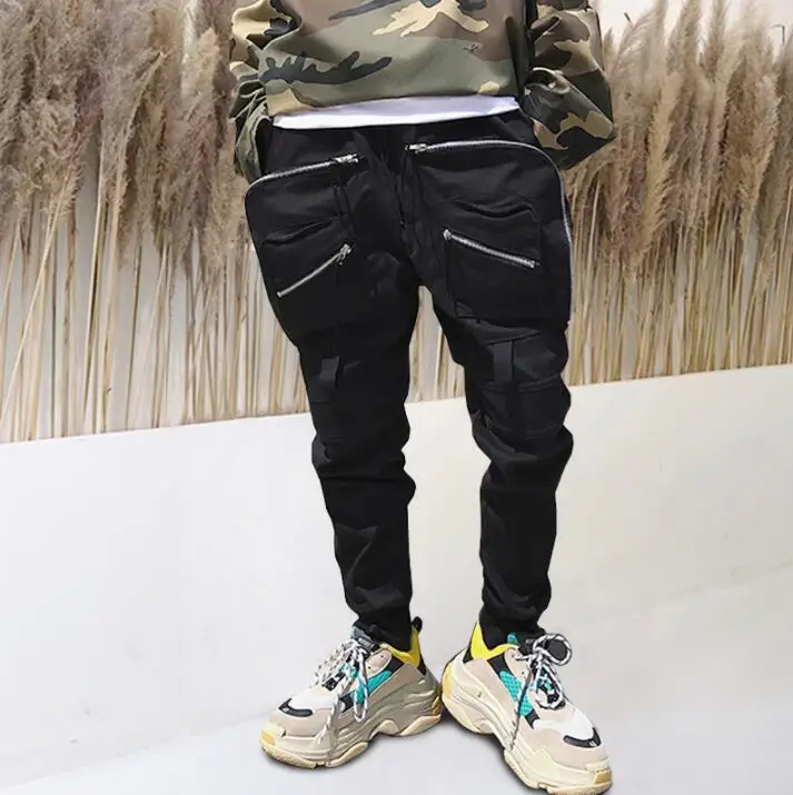 personality harem pants mens street zipper Multi-pocket trousers pantalones hombre cargo feet pants for men pantalon homme black
personality harem pants mens street zipper Multi-pocket trousers pantalones hombre cargo feet pants for men pantalon homme black
