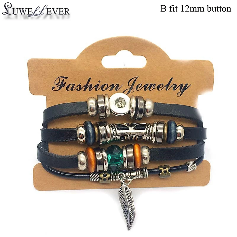 Adjustable 147 Really Genuine Leather Weave Bangle 12mm 18mm Snap Button Bracelet Interchangeable Charm Jewelry For Women Gift
Adjustable 147 Really Genuine Leather Weave Bangle 12mm 18mm Snap Button Bracelet Interchangeable Charm Jewelry For Women Gift