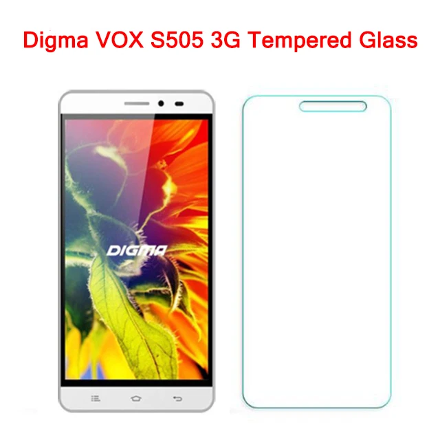 Для Digma VOX S505 3G закаленное стекло 9H 2.5D Высокая четкость Защита экрана для
