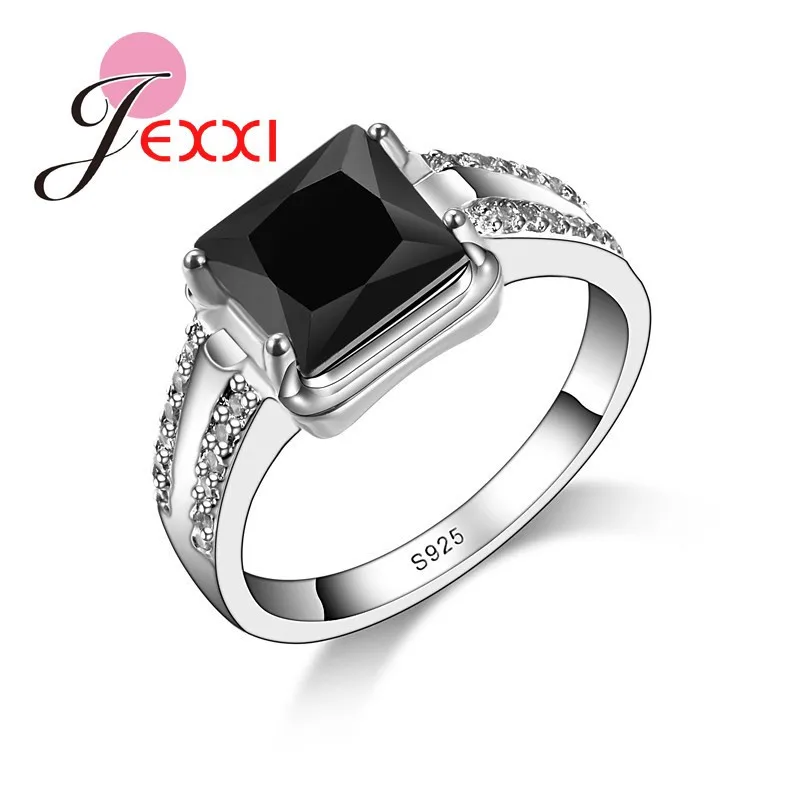 925 Sterling Silver Ring Luxurious Pop Mysterious Style Black Stone Crystal Cubic Zirconia For Women Engagement Jewelry Wedding
925 Sterling Silver Ring Luxurious Pop Mysterious Style Black Stone Crystal Cubic Zirconia For Women Engagement Jewelry Wedding