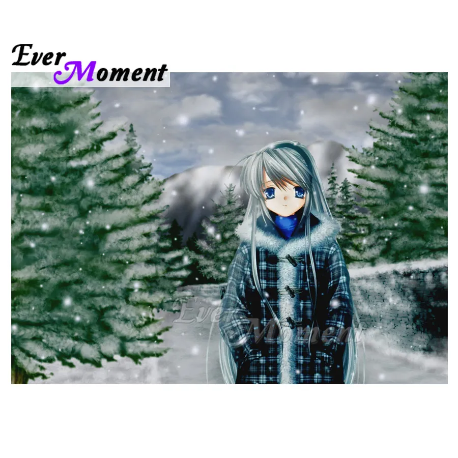 Картина с бриллиантами Ever Moment картина изображением японской Девушки снежной