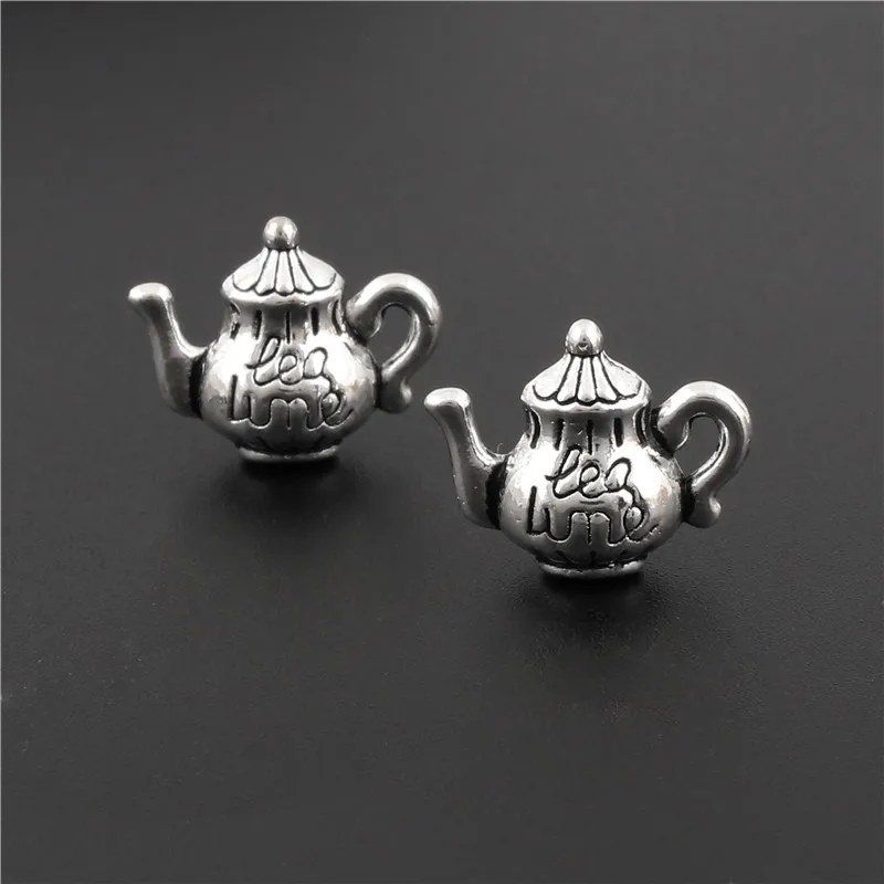 10Pcs Silver Color Kettle Charms Teapot Pendant Fit Making Bracelet Jewelry Findings Accessories Crafts Wholesale 13X1mm A3103
10Pcs Silver Color Kettle Charms Teapot Pendant Fit Making Bracelet Jewelry Findings Accessories Crafts Wholesale 13X1mm A3103