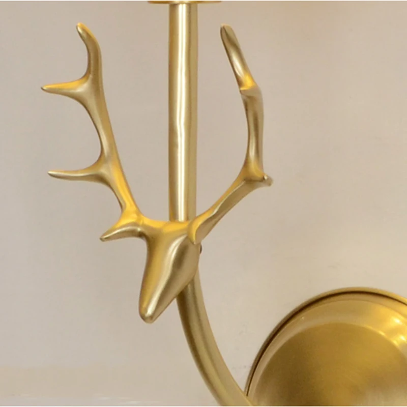 Full Copper Deer Head Decor Wall Lamps E14 Wall Light Balcony Aisle Entrance Indoor Corridor Lamp Home Wall Lighting Lamps WA088
Full Copper Deer Head Decor Wall Lamps E14 Wall Light Balcony Aisle Entrance Indoor Corridor Lamp Home Wall Lighting Lamps WA088