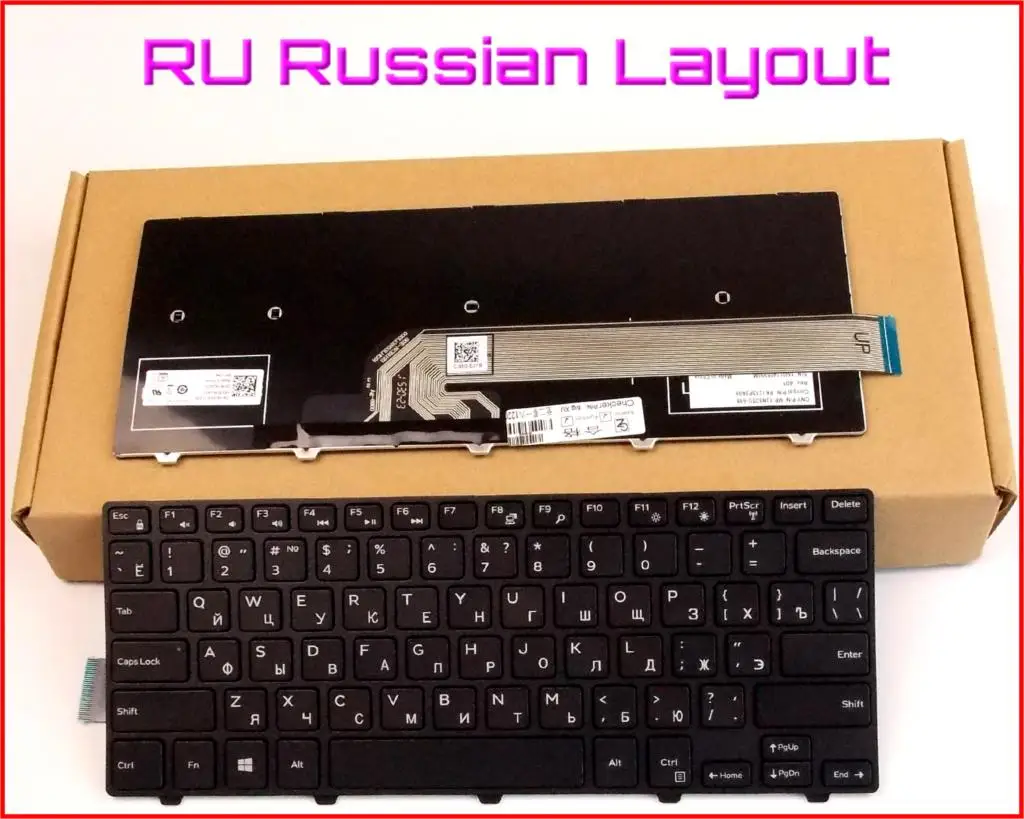 New Keyboard RU Russian Version for Dell Inspiron 14-5000 Series 5447 5448 5458 Laptop No-Backlight With Frame Black
New Keyboard RU Russian Version for Dell Inspiron 14-5000 Series 5447 5448 5458 Laptop No-Backlight With Frame Black