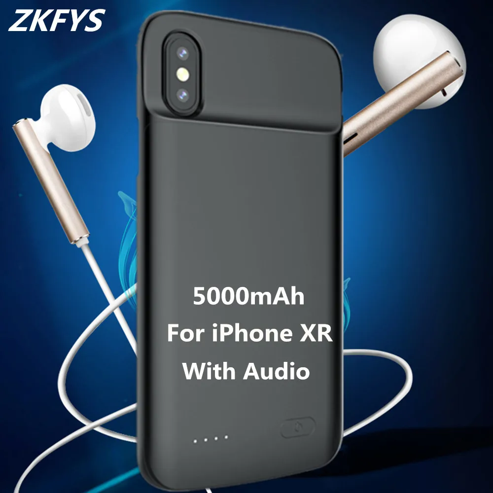 5000mAh Portable Power Bank Case For iPhone XR Battery Cases Silicone Shockproof Powerbank Charger Battery Charging Cover
5000mAh Portable Power Bank Case For iPhone XR Battery Cases Silicone Shockproof Powerbank Charger Battery Charging Cover