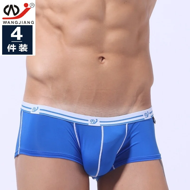 4pcs/lot WJ men's underwear male body silk pants U convex sweat absorbent breathable thin waist sexy
4pcs/lot WJ men's underwear male body silk pants U convex sweat absorbent breathable thin waist sexy