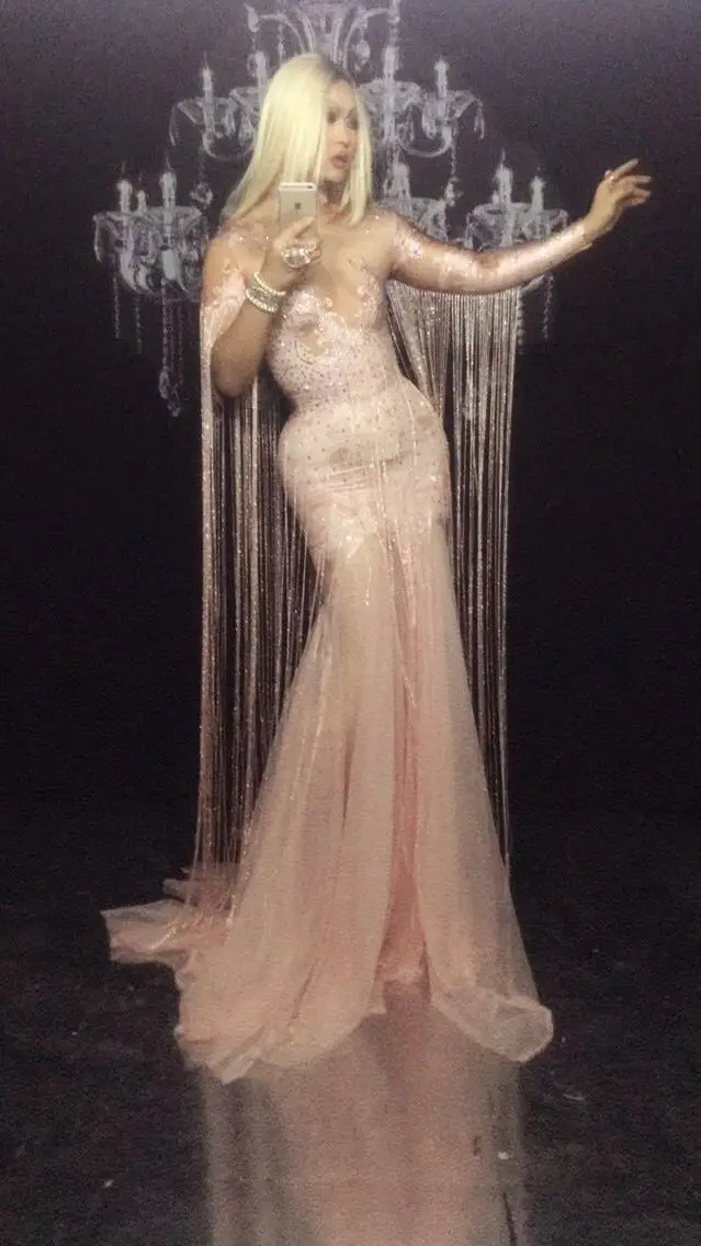 Women New Pink Tassel Long Dress Stage Dance Dress Nightclub Party Singer Costume Evening Celebrate Outfit Performance Dresses
Women New Pink Tassel Long Dress Stage Dance Dress Nightclub Party Singer Costume Evening Celebrate Outfit Performance Dresses