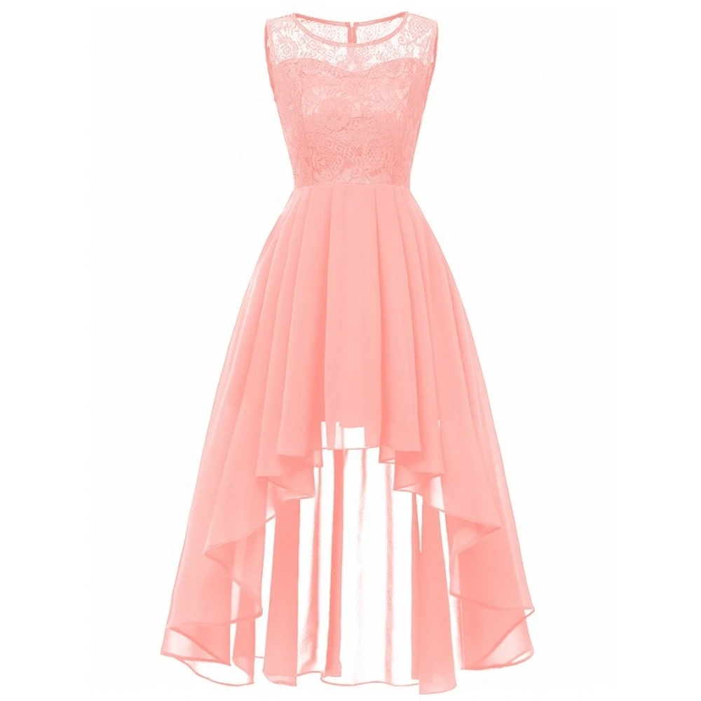 Sexy Pink Lace Dresses Sleeveless Party Asymmetric Chiffon Vintage Maxi Dresses Elegant Women Long Dress Vestidos Female
Sexy Pink Lace Dresses Sleeveless Party Asymmetric Chiffon Vintage Maxi Dresses Elegant Women Long Dress Vestidos Female