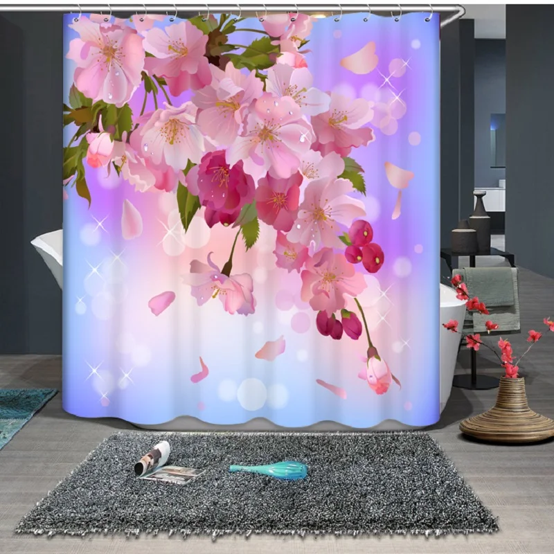 Beautiful Flower 3D printing Pattern Modern Polyester Waterproof Mildew Shower Home Decoration Curtain Bathroom Curtain
Beautiful Flower 3D printing Pattern Modern Polyester Waterproof Mildew Shower Home Decoration Curtain Bathroom Curtain