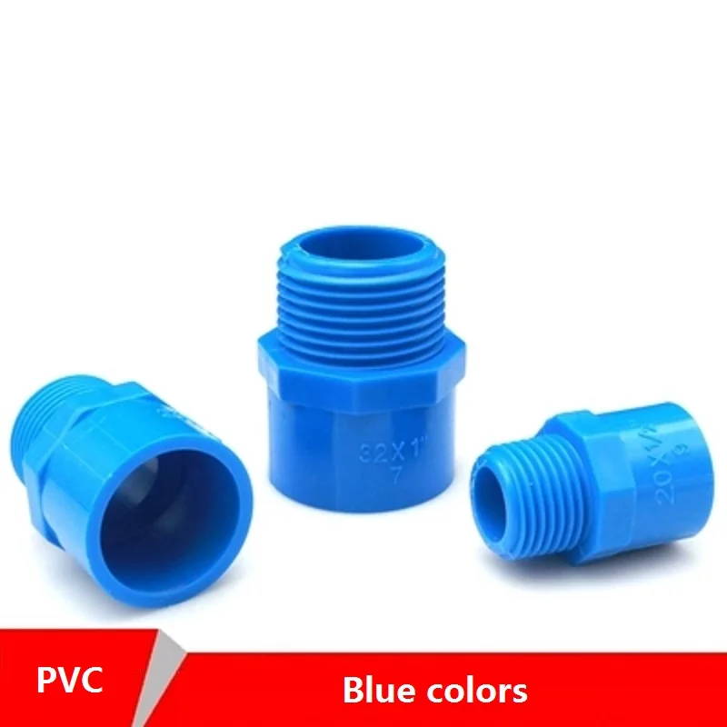 1 PC PVC 1/2"-20 3/4"-25 1"-32MM Male Thread Straight Connector For Garden Irrigation Water Pipe Fittings Blue Adapter
1 PC PVC 1/2"-20 3/4"-25 1"-32MM Male Thread Straight Connector For Garden Irrigation Water Pipe Fittings Blue Adapter
