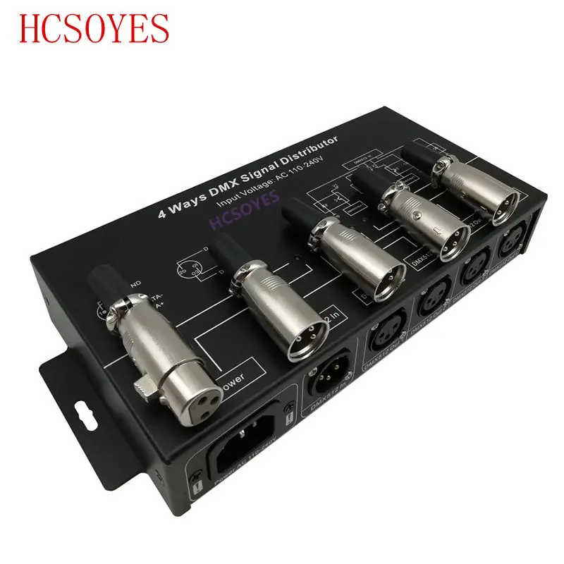 DMX124 DMX amplifier/Splitter/DMX signal repeater/4 output ports DMX signal distributor
DMX124 DMX amplifier/Splitter/DMX signal repeater/4 output ports DMX signal distributor