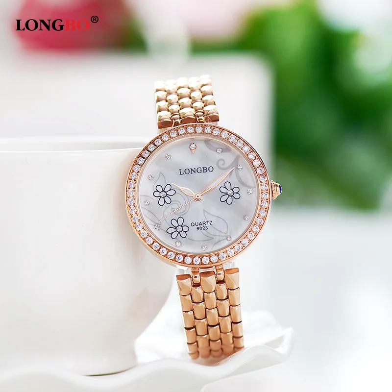 Luxury Brand Longbo Woman Quartz watch Waterproof Fashion Top Quality Rhinestone Ladies Rose Stainless Steel Gift Dress Watches
Luxury Brand Longbo Woman Quartz watch Waterproof Fashion Top Quality Rhinestone Ladies Rose Stainless Steel Gift Dress Watches