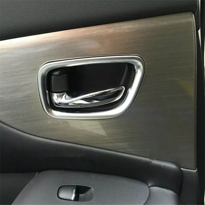 WELKINRY car auto cover styling For Nissan Murano 2015 2016 2017 ABS chrome interior door cup bowl handle cap sticker trim
WELKINRY car auto cover styling For Nissan Murano 2015 2016 2017 ABS chrome interior door cup bowl handle cap sticker trim