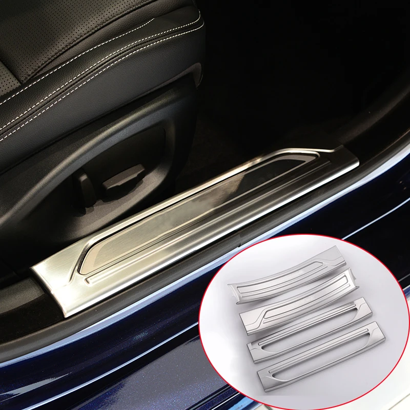 4 шт., Накладка на порог из нержавеющей стали 304 для Jaguar XE 2015 2016 2017
4 шт., Накладка на порог из нержавеющей стали 304 для Jaguar XE 2015 2016 2017