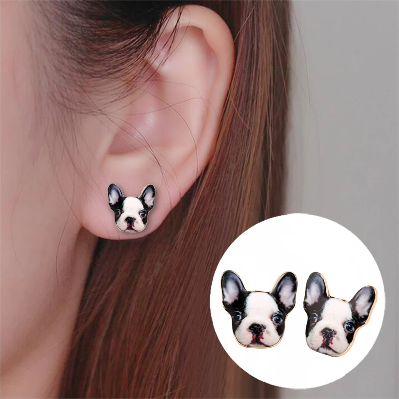 Shuangshuo Fashion Vintage Oil Animal French Bulldog Earrings for Women Cute Puppy Dog Stud Earrings boucle d'oreille femme 2017
Shuangshuo Fashion Vintage Oil Animal French Bulldog Earrings for Women Cute Puppy Dog Stud Earrings boucle d'oreille femme 2017