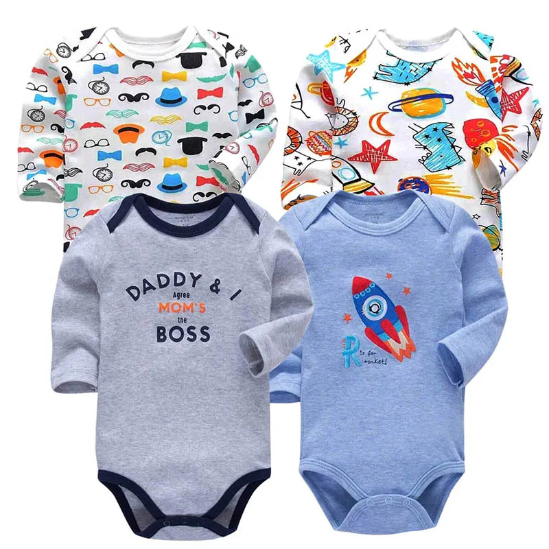4 pcs/set newborn bodysuit baby babies bebes clothes long sleeve cotton printing infant clothing 0-24 Months
4 pcs/set newborn bodysuit baby babies bebes clothes long sleeve cotton printing infant clothing 0-24 Months