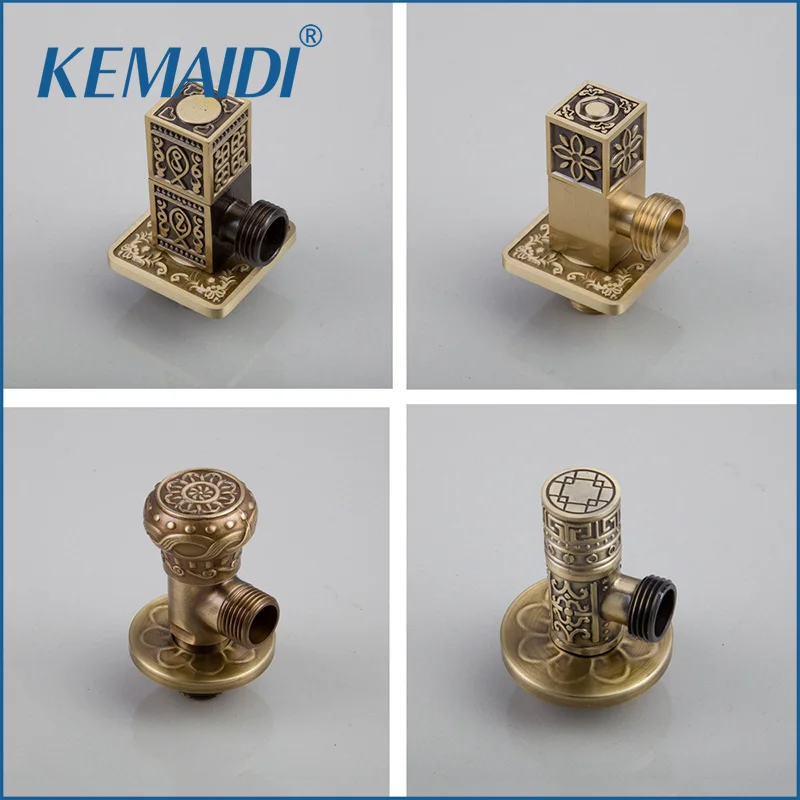 KEMAIDI клапан управления ванной комнаты Твердый Латунный Угловой запорный 1/2
