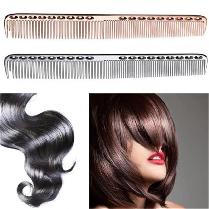 Thin Coarse Hairbrush Hair Brush Comb Stainless Steel Professional anti-static Hair Comb Home Use Salon Hairdressing Comb
Thin Coarse Hairbrush Hair Brush Comb Stainless Steel Professional anti-static Hair Comb Home Use Salon Hairdressing Comb