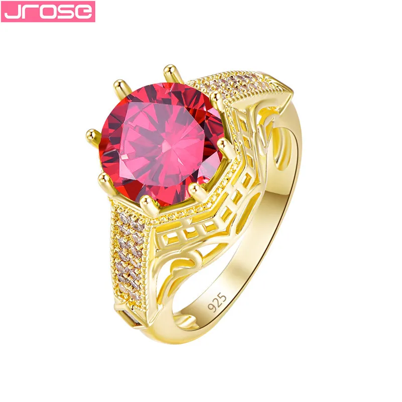 JROSE Trendy Red & Olive Green Big Round Cubic Zircon Gold Color Rings For Women Wedding Silver 925 Jewelry Anillos Mujer
JROSE Trendy Red & Olive Green Big Round Cubic Zircon Gold Color Rings For Women Wedding Silver 925 Jewelry Anillos Mujer