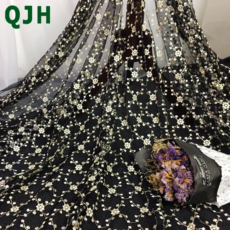 Exquisite Black Full-roll Embroidery Lace Fabric Nigerian Tulle DIY Clothes Wedding Dress Accessories Soft&Breathable Net Trim
Exquisite Black Full-roll Embroidery Lace Fabric Nigerian Tulle DIY Clothes Wedding Dress Accessories Soft&Breathable Net Trim