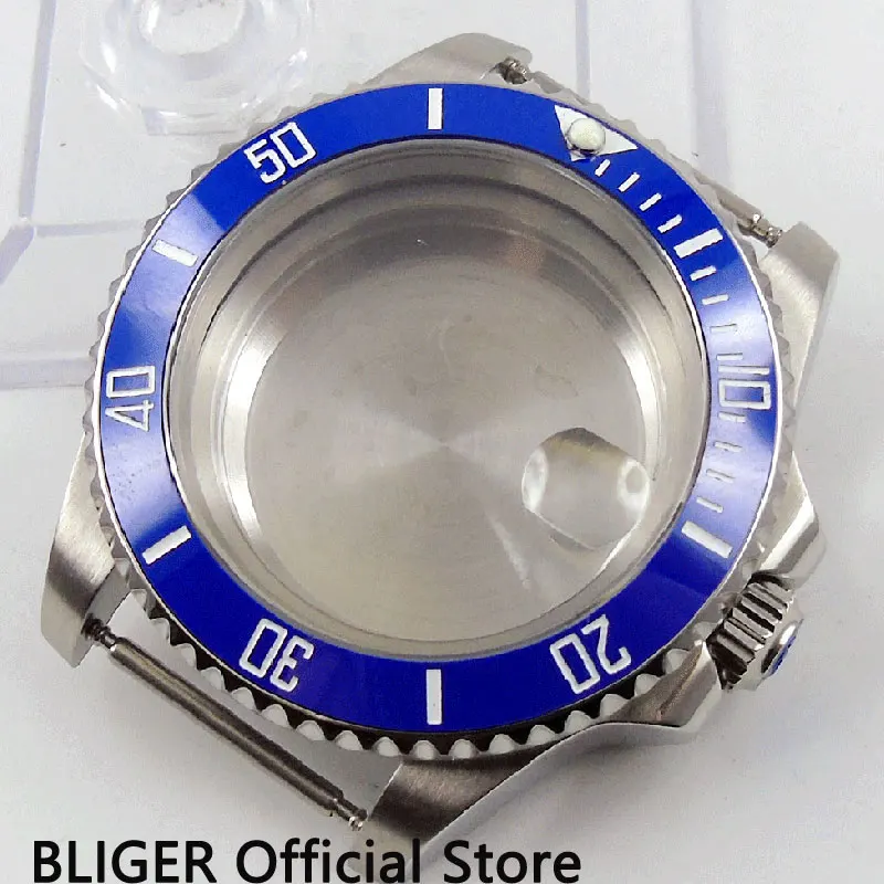 BLIGER Sapphire Glass 40MM Stainless Steel Blue Ceramic Bezel Watch Case Fit For ETA 2836 Automatic Movement C97
BLIGER Sapphire Glass 40MM Stainless Steel Blue Ceramic Bezel Watch Case Fit For ETA 2836 Automatic Movement C97