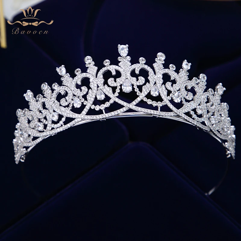 New Brides Heart Shape Full Zircon Brides Tiaras Crowns Sparking Bridal Hairbands Plated Crystal Wedding Hair Accessories
New Brides Heart Shape Full Zircon Brides Tiaras Crowns Sparking Bridal Hairbands Plated Crystal Wedding Hair Accessories