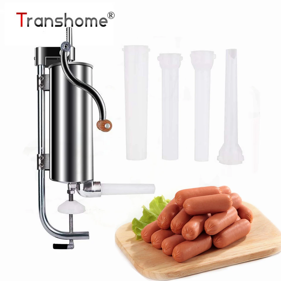 Transhome Sausage Maker 8 LBS Stainless Steel Sausage Meat Stuffer Manual Vertical Sausage Filling Machine Kitchen Meat Tools
Transhome Sausage Maker 8 LBS Stainless Steel Sausage Meat Stuffer Manual Vertical Sausage Filling Machine Kitchen Meat Tools