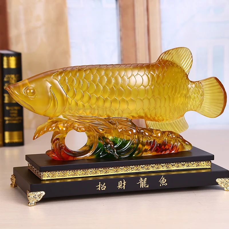 26cm LARGE # 2020 office home efficacious FENG SHUI Mascot Money Drawing Gold- Arowana Fish Artificial amber Sculpture statue
26cm LARGE # 2020 office home efficacious FENG SHUI Mascot Money Drawing Gold- Arowana Fish Artificial amber Sculpture statue