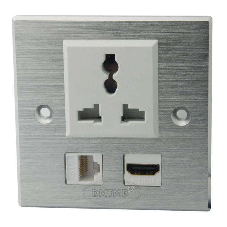 Алюминиевая настенная панель с разъемом HDMI RJ45 AC и поддержкой клиентского дизайна
Алюминиевая настенная панель с разъемом HDMI RJ45 AC и поддержкой клиентского дизайна