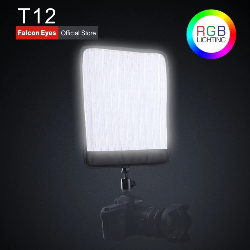 Falcon Eyes 50W LED RGB Camera Lighting Bi-Color 2700K-9999K LED Photo Lamp Portable Studio Video Light With Battery & Case T12
Falcon Eyes 50W LED RGB Camera Lighting Bi-Color 2700K-9999K LED Photo Lamp Portable Studio Video Light With Battery & Case T12