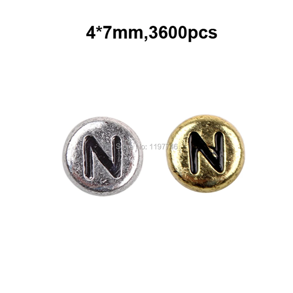 Letter Round Beads Silver Gold Color Acrylic Flat Spacer Beads Fit Jewelry Making For Women Kids DIY Bracelet 4*7mm 3600pcs
Letter Round Beads Silver Gold Color Acrylic Flat Spacer Beads Fit Jewelry Making For Women Kids DIY Bracelet 4*7mm 3600pcs
