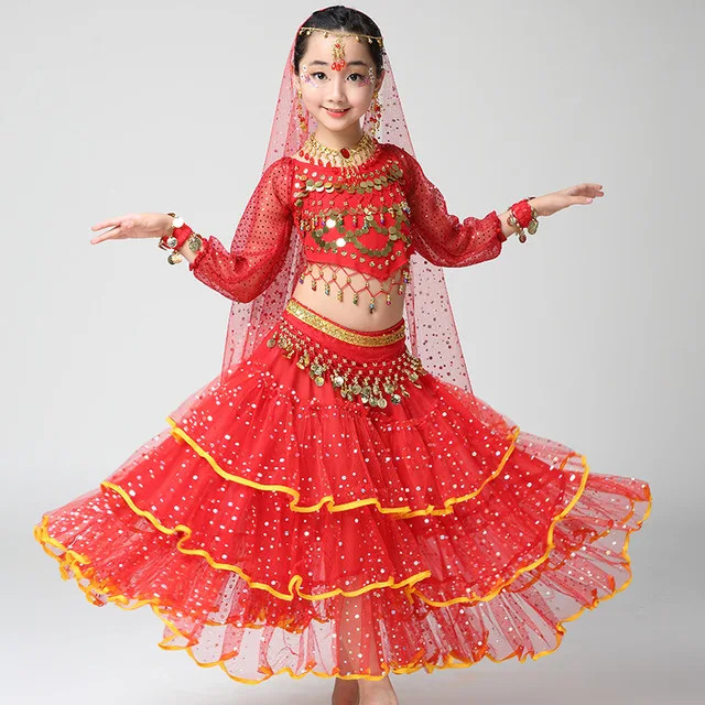 4pcs/1set Girl Professional India Children Belly Dance Costumes For Girls Egypt Sequins Belly Dancing Costume for Girl
4pcs/1set Girl Professional India Children Belly Dance Costumes For Girls Egypt Sequins Belly Dancing Costume for Girl