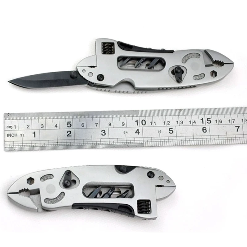 Multifunctional Folding Pliers Adjustable Wrench Jaw Multi Tools Kit Survival Gear Pliers Screwdriver Portable Outdoor Household
Multifunctional Folding Pliers Adjustable Wrench Jaw Multi Tools Kit Survival Gear Pliers Screwdriver Portable Outdoor Household