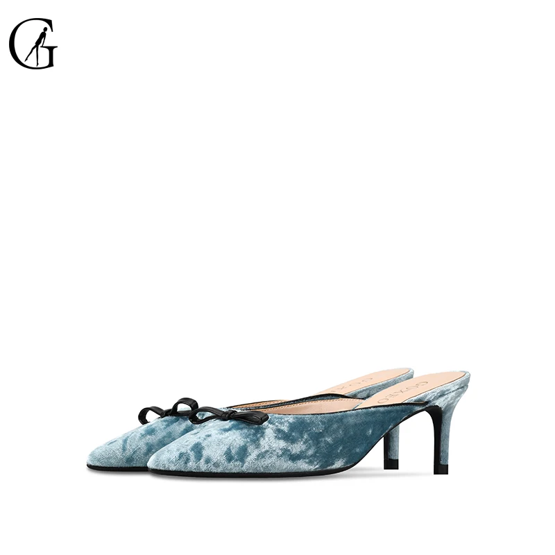 GOXEOU Women's Slippers Kitten Heels Low Heel Mules Velvet Bowknot Elegant Casual Party Fashion Office Lady Shoes Size 32-46
GOXEOU Women's Slippers Kitten Heels Low Heel Mules Velvet Bowknot Elegant Casual Party Fashion Office Lady Shoes Size 32-46