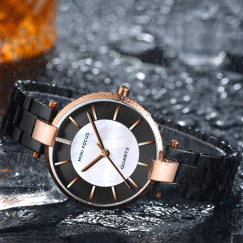 MINI FOCUS Black Stainless Steel Bracelet Watches for Women Fashion Luxury Dress Wrist Watch for Lady Woman Relogios 0244L.03
MINI FOCUS Black Stainless Steel Bracelet Watches for Women Fashion Luxury Dress Wrist Watch for Lady Woman Relogios 0244L.03