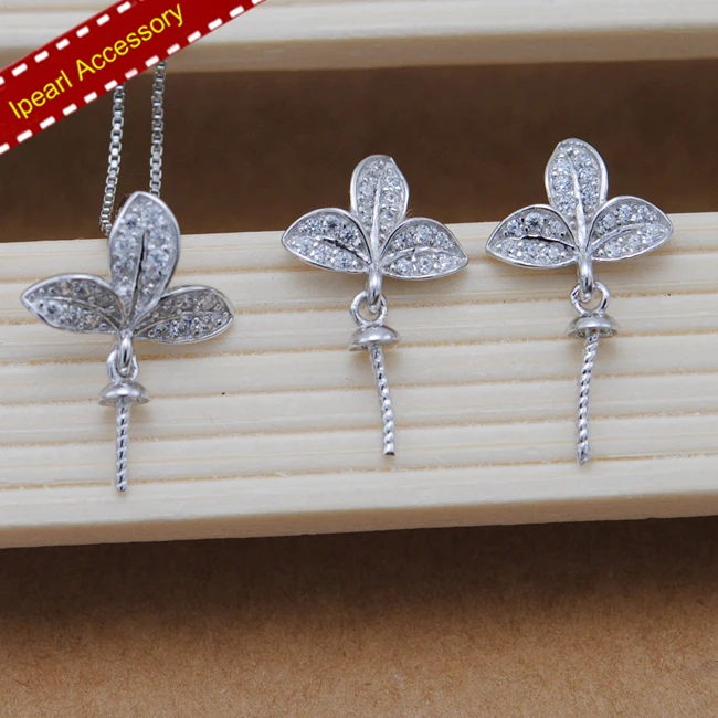 2Sets/Lot S925 Silver Leaf Design Earrings&Pendant Accessory Women DIY Pearl Jewelry Sets Findings&Components Silver Accessory
2Sets/Lot S925 Silver Leaf Design Earrings&Pendant Accessory Women DIY Pearl Jewelry Sets Findings&Components Silver Accessory