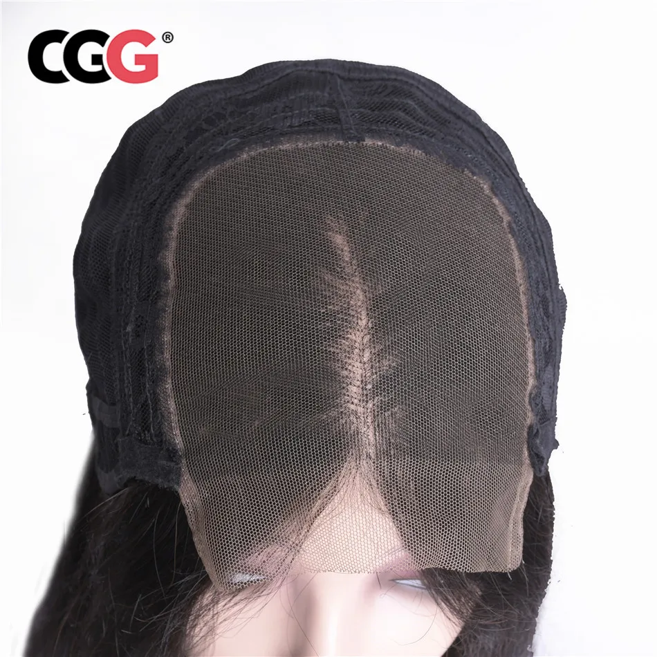 CGG прямые 4*4 синтетические волосы на шнурках парики индийские не Реми