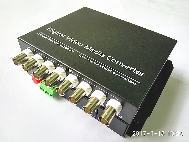8V1D Video Optical Converter 8 Channel Fiber Optic Video Optical Transmitter & Receiver 8CH +RS485 Data 1 Pair 2 Pieces/lot
8V1D Video Optical Converter 8 Channel Fiber Optic Video Optical Transmitter & Receiver 8CH +RS485 Data 1 Pair 2 Pieces/lot