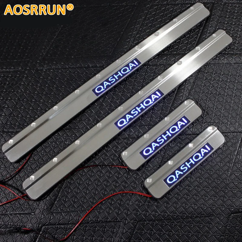 AOSRRUN LED Stainless Steel Door Sill Scuff Plate for Nissan Qashqai J10 J13 2010-2017
AOSRRUN LED Stainless Steel Door Sill Scuff Plate for Nissan Qashqai J10 J13 2010-2017